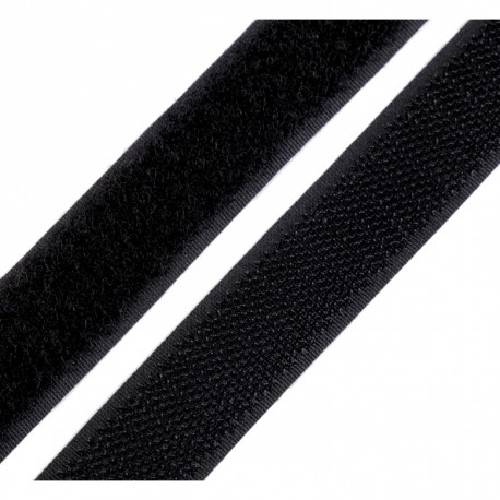 Velcro noir à coudre - 20mm