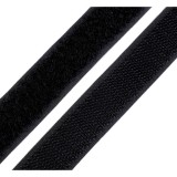 Schwarz Klettband - 20mm