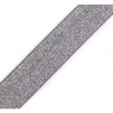 Elastische Silber-grau Lurex - 30mm