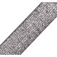 Elastische Silber-grau Lurex - 20mm