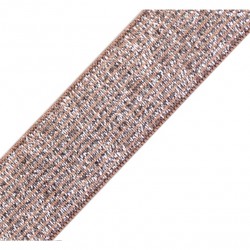 Elastic silver-beige lurex - 20mm