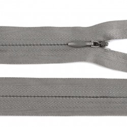 Invisible closed-end zip - grey