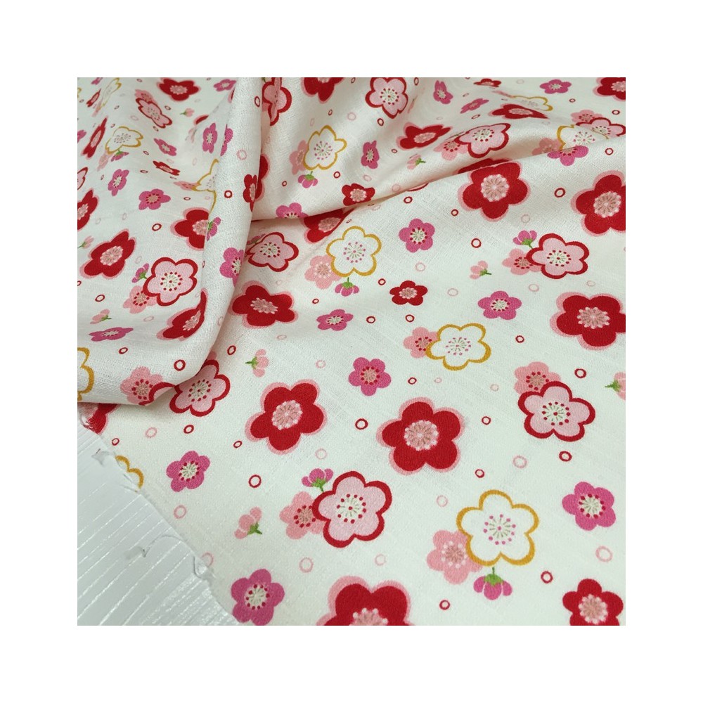 Kokka - Japanische Blumen lila