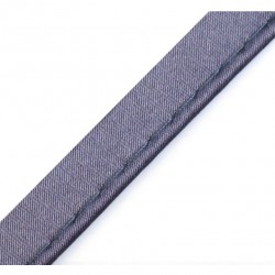 Paspelband Satin grau - 10mm