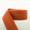 Elastic waistband - Rust with Copper Lines - 5cm