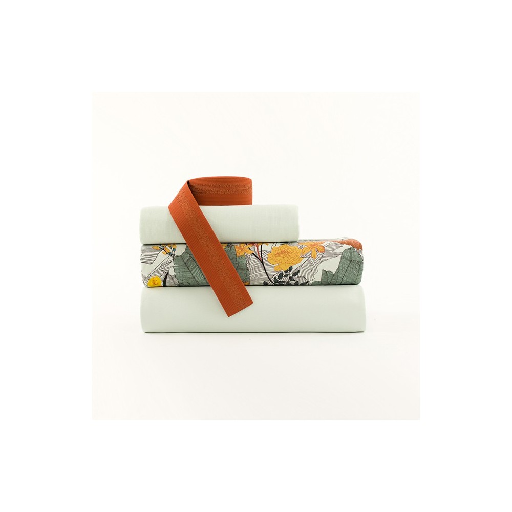 Cintura elastica - Ruggine con linee di rame - 5cm