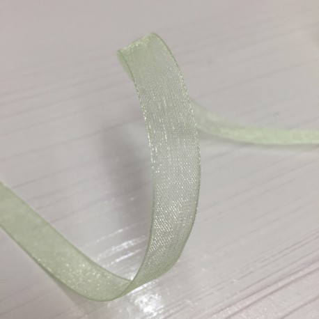 Green organza ribbon