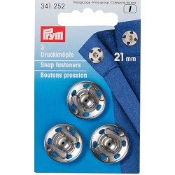 Prym boutons pressions à coudre 21mm