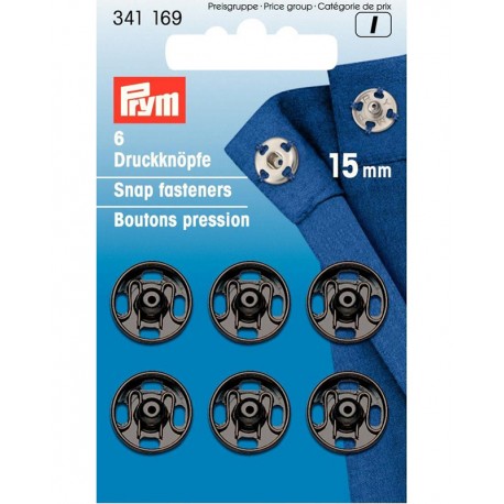 Prym Annähdruckknöpfe Metall 15mm