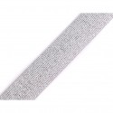 Elastico lurex bianco-argento - 30mm