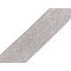 Elastico lurex taupe-argento - 40mm