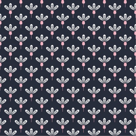 Cotton graphic flowers