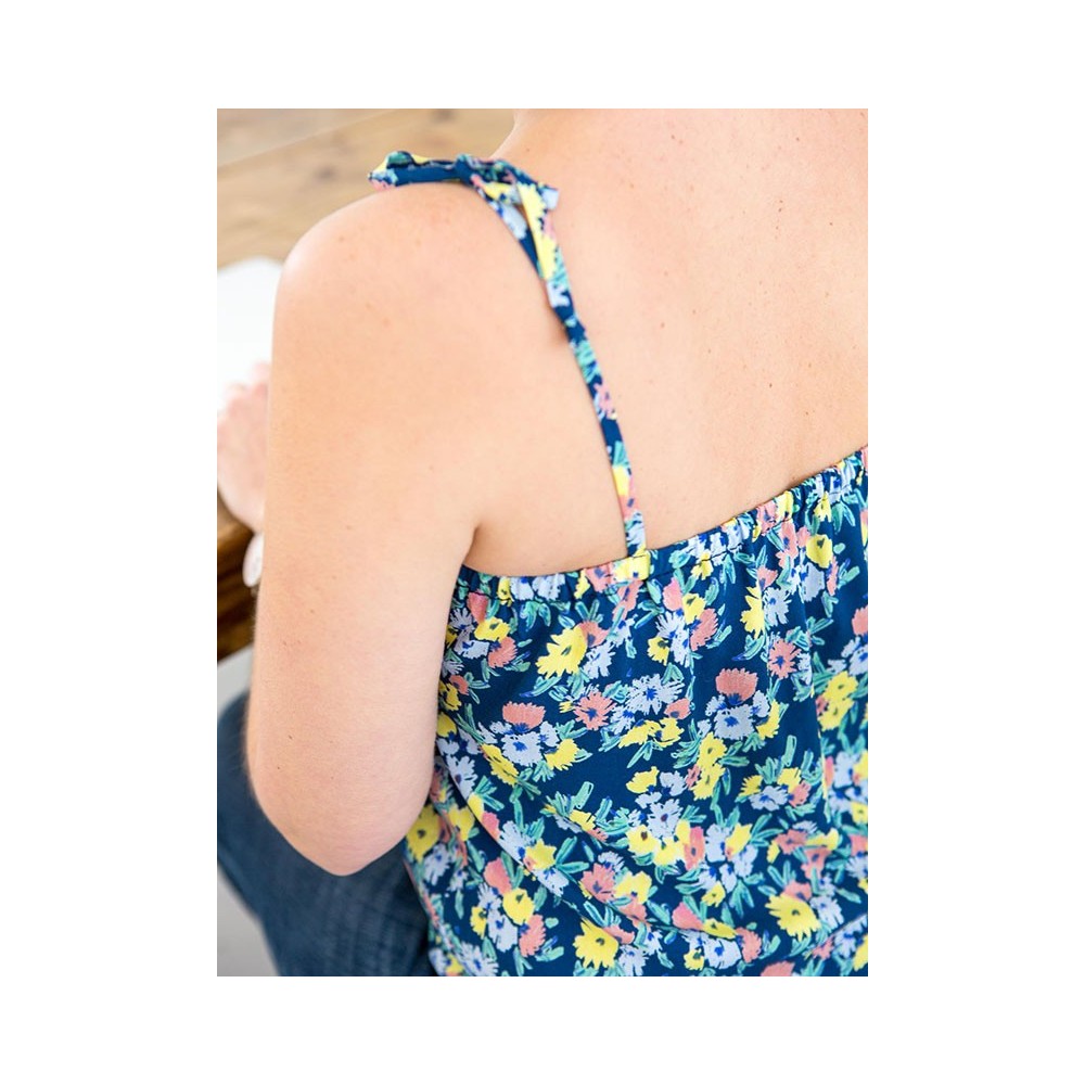 Lise Tailor - Viscose Blue garden