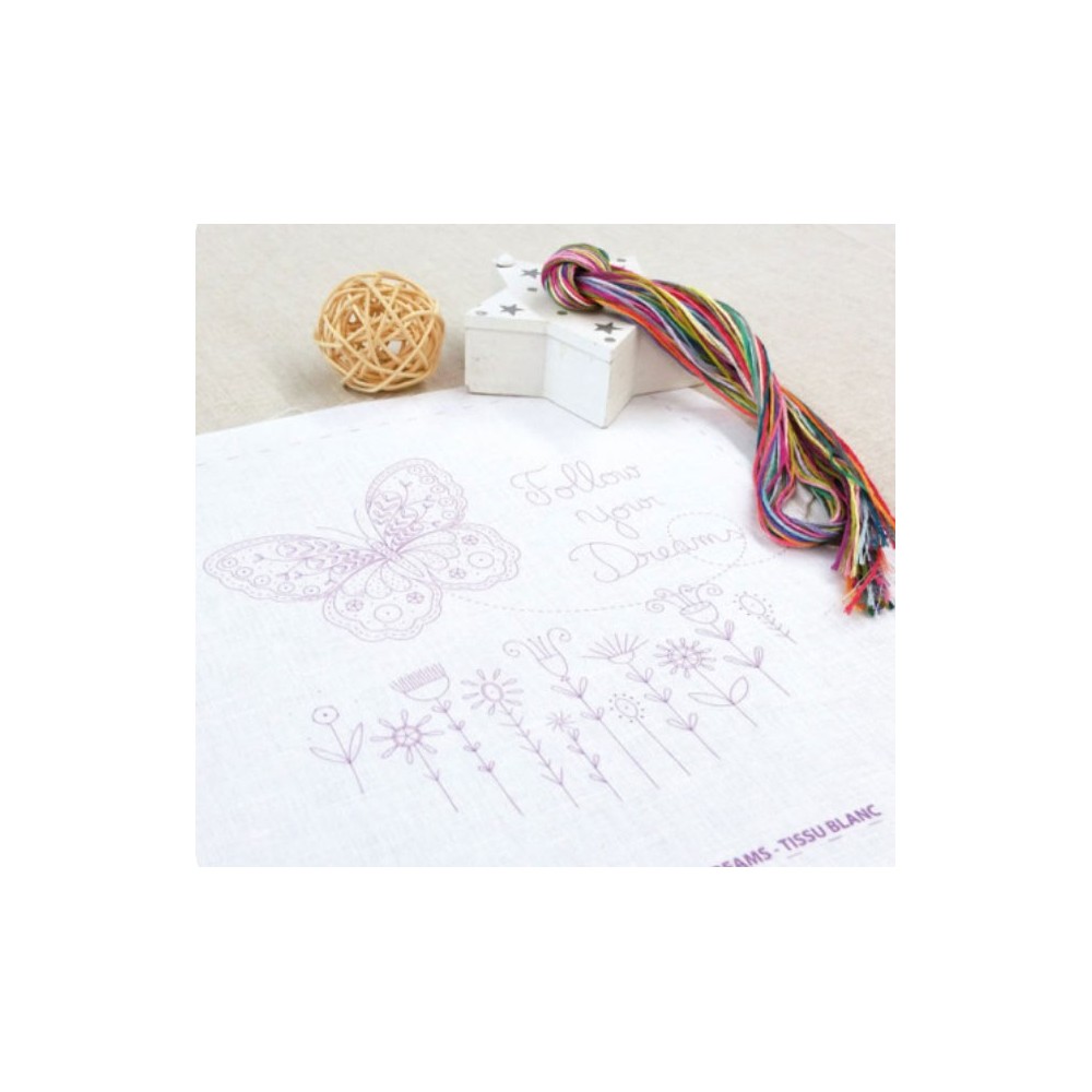 Un chat dans l'aiguille - Tela stampata - Follow your dreams
