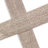 Lurex elastic bias tape - 20mm