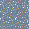 Coton flowers and leaves