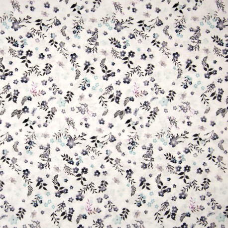 Flowers cotton voile