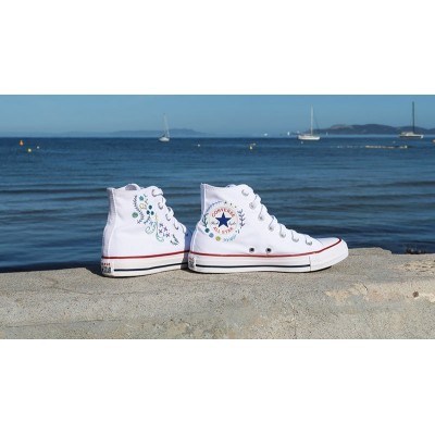 Un chat dans l'aiguille -  Water soluble kit Cascade de fleurs