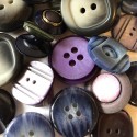 Buttons in bulk - 150gr - purple-grey-blue tones