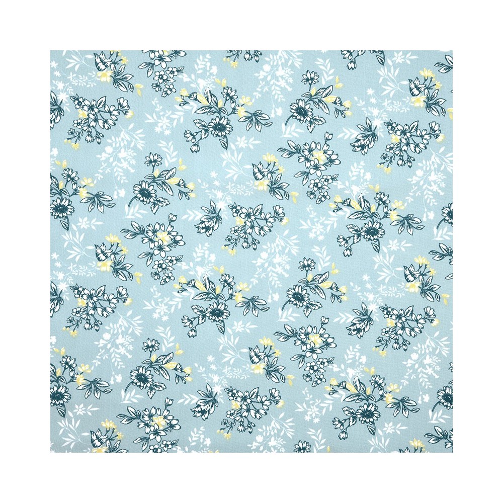 Cotton flowers in the wind