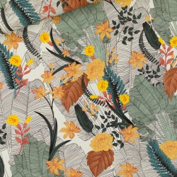 See You at Six -  Viscose Tropik Flowers - 200cm