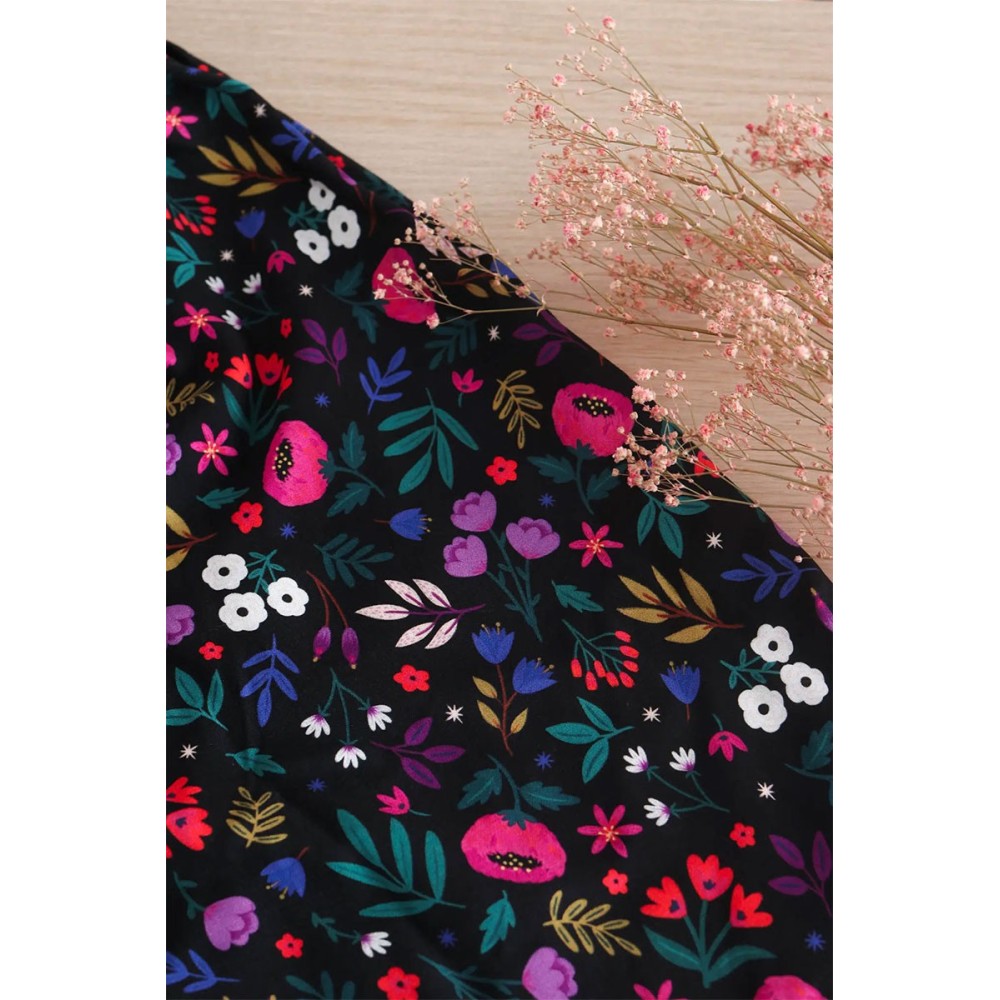 Lise Tailor - Viscose Nuit fleurie