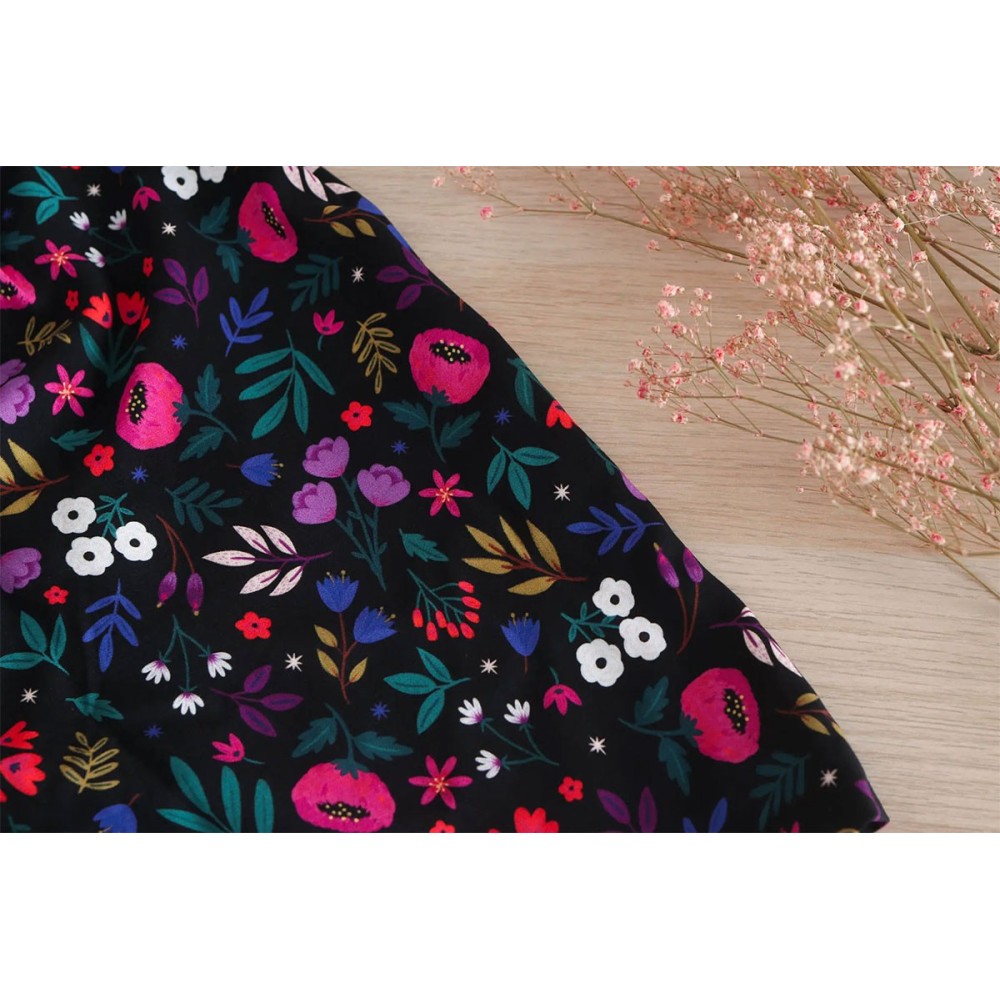 Lise Tailor - Viskose Nuit fleurie
