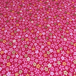 Kokka - Japanese flowers pink
