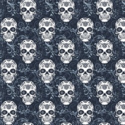 French terry skulls