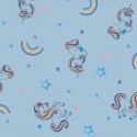 Jersey foil unicorn - 116cm