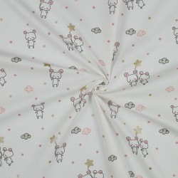 Baumwolle glitter sweet mouse