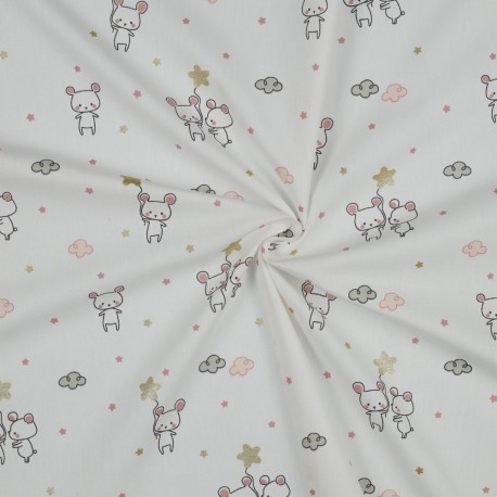 Baumwolle glitter sweet mouse