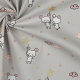 Baumwolle glitter sweet mouse