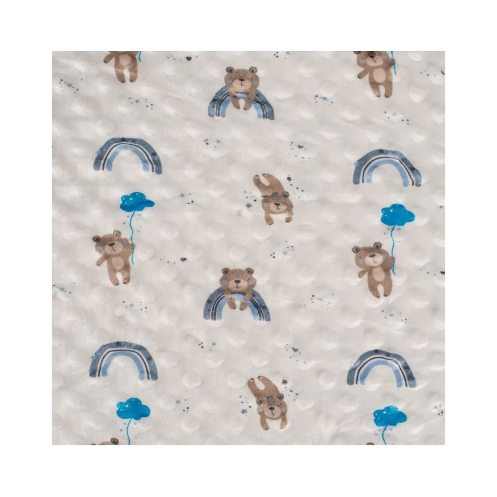 Minky dimple baby bear