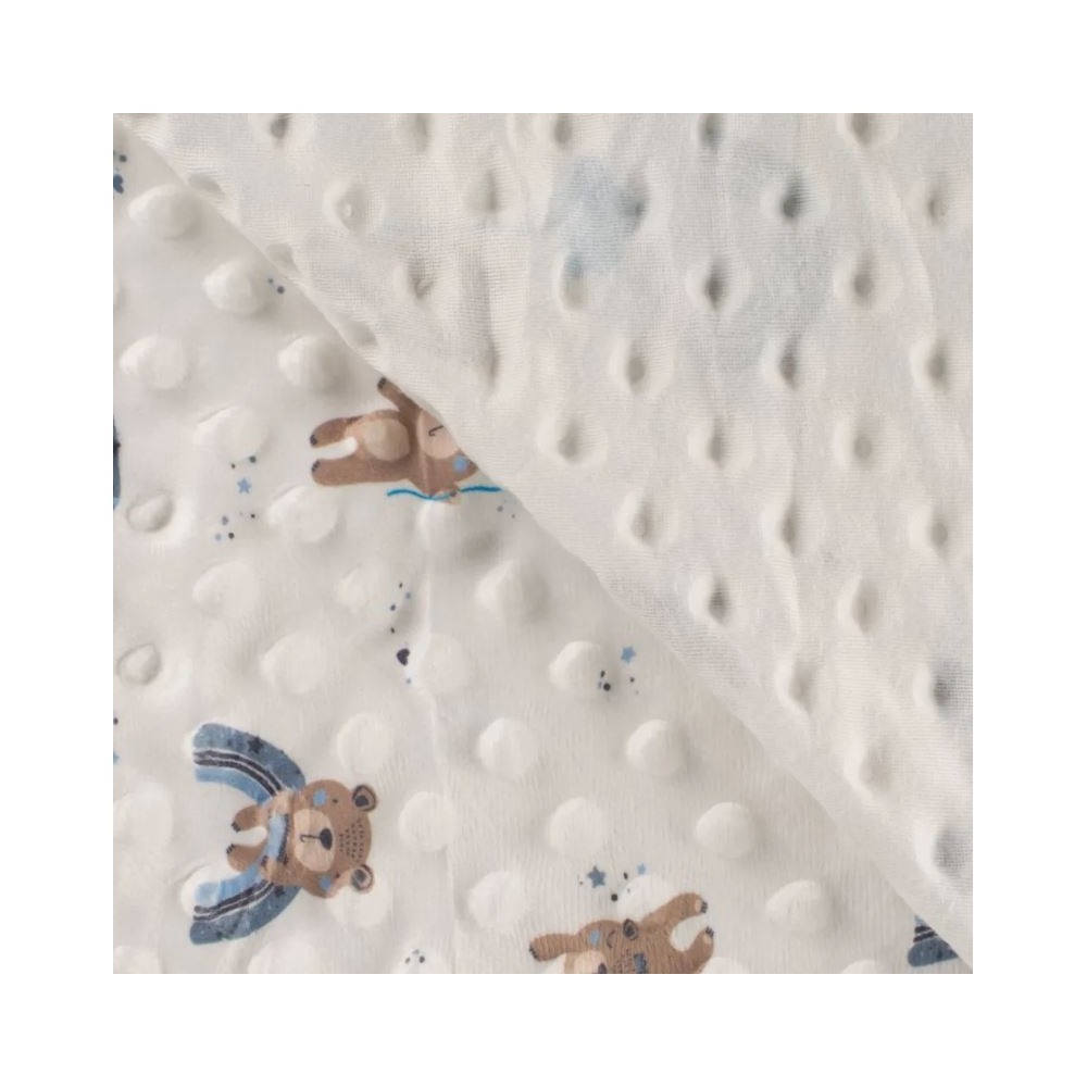 Minky dimple baby bear