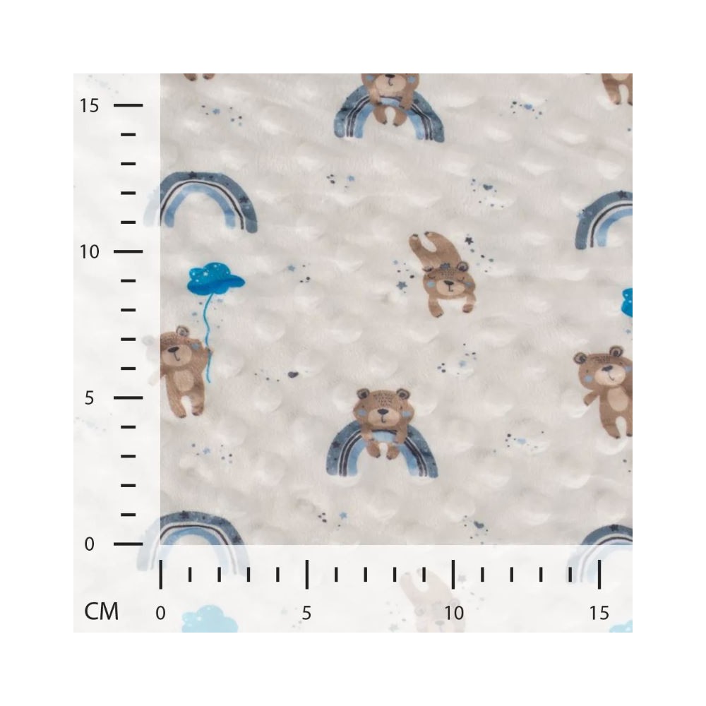 Minky dimple baby bear