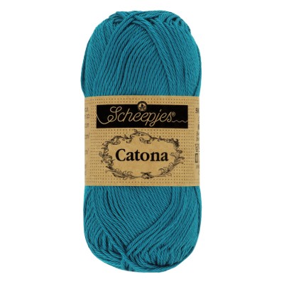 Scheepjes catona 400 Petrol Blue