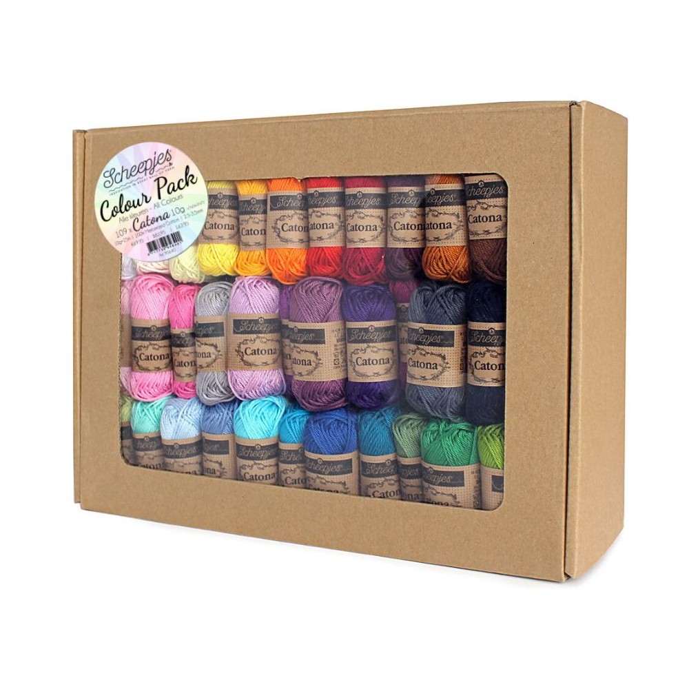 Scheepjes catona Pack de 109 pelotes de 10g