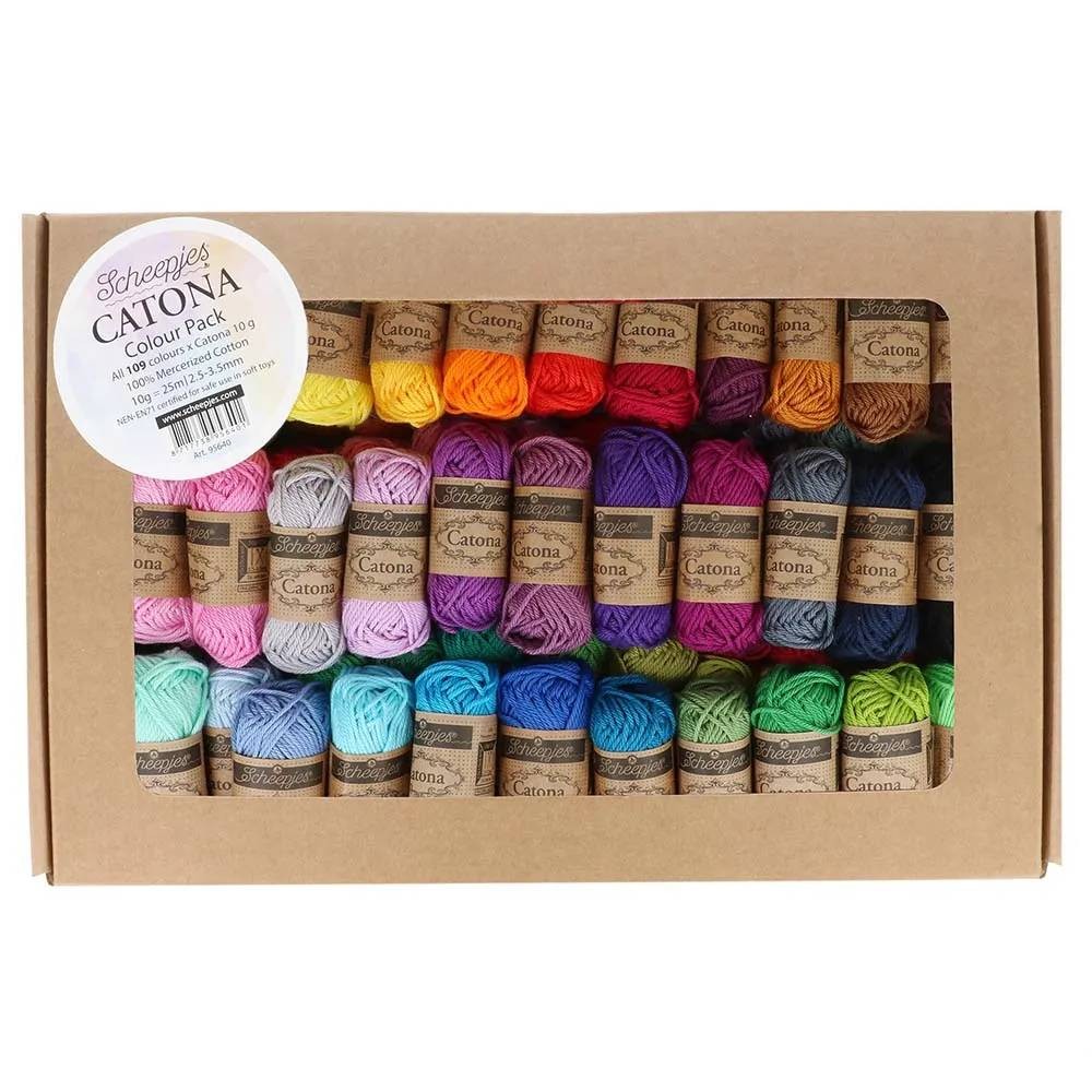 Scheepjes catona Pack de 109 pelotes de 10g
