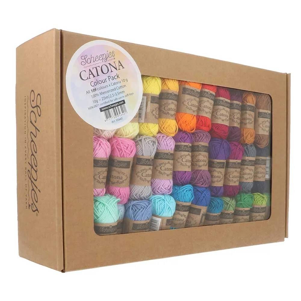 Scheepjes Catona Farbset mit 109 × 10g