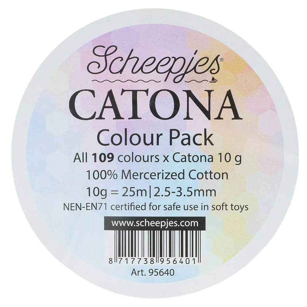 Scheepjes Catona Set di 109 gomitoli da 10g