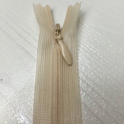 Invisible closed-end zip - beige