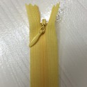 Invisible closed-end zip - yellow