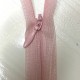 Invisible closed-end zip - pink