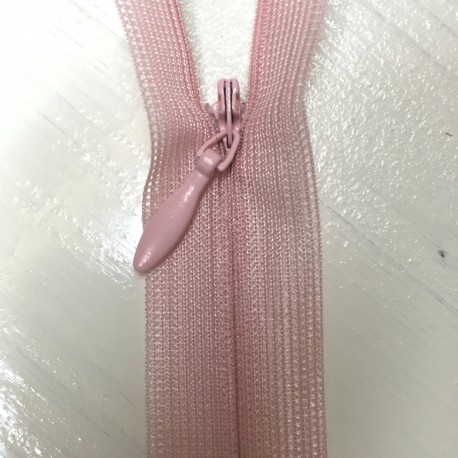 Invisible closed-end zip - pink