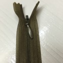 Invisible closed-end zip - olive green