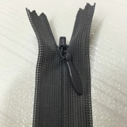 Invisible closed-end zip - grey