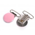 Schnuller Clip rosa Runde