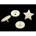 Snap pressures cream stars - 10x