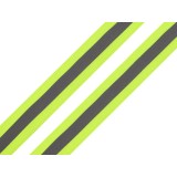 Bande réfléchissante à coudre jaune